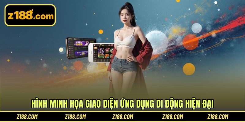 Hình minh họa giao diện ứng dụng di động hiện đại
